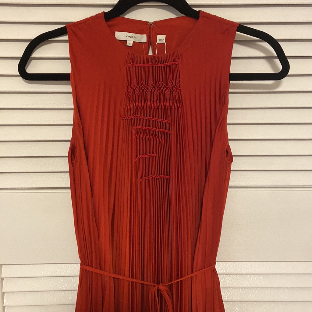 Nwt Vince Deep Red Midi Dress